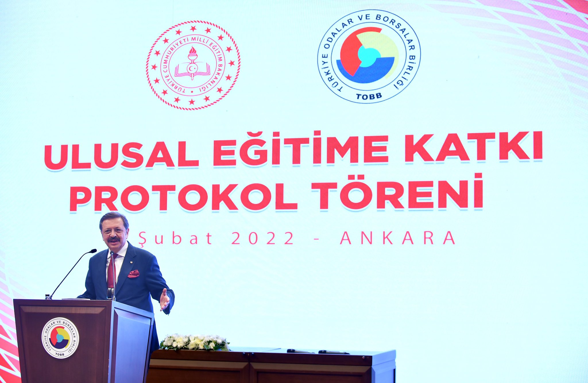 TOBB BAŞKANIMIZ RİFAT HİSARCIKLIOĞLUNDAN 154 İLÇEYE 154 YENİ OKUL MÜJDESİ [3.02.2022]